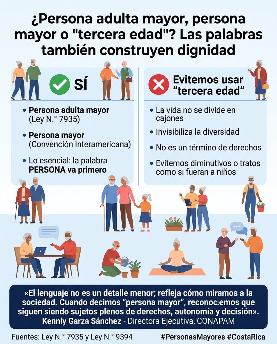 ¿Persona adulta mayor, persona mayor o “tercera edad”? 